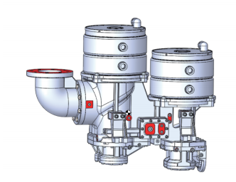 Two-stage oil-cooled screw compressor permanent magnet driver